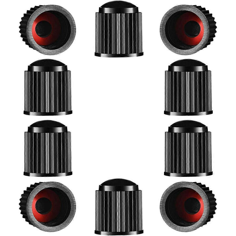 (As Show, One Size) Tyre Valve Caps, 10Pcs Plastic Car Tire Stem Dust Covers 5093442644944