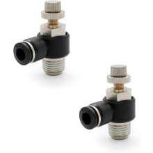 (As show, One size) Pieces 6mm Pneumatic Fittings, with Push-in Connection , for Pneumatic Tools