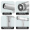 (Silver ) Negative Ionic Hair Dryer Professional Blow Dryer Lightweight Quick Drying with 3 Diffusers 9