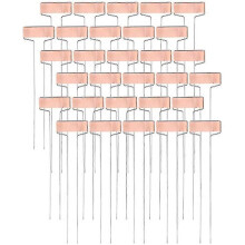 (As show, One size) 30 Pack 10 Inch High Copper Plate Metal Plant Labels Garden Stake Tags Reusable Planting Gardening Markers