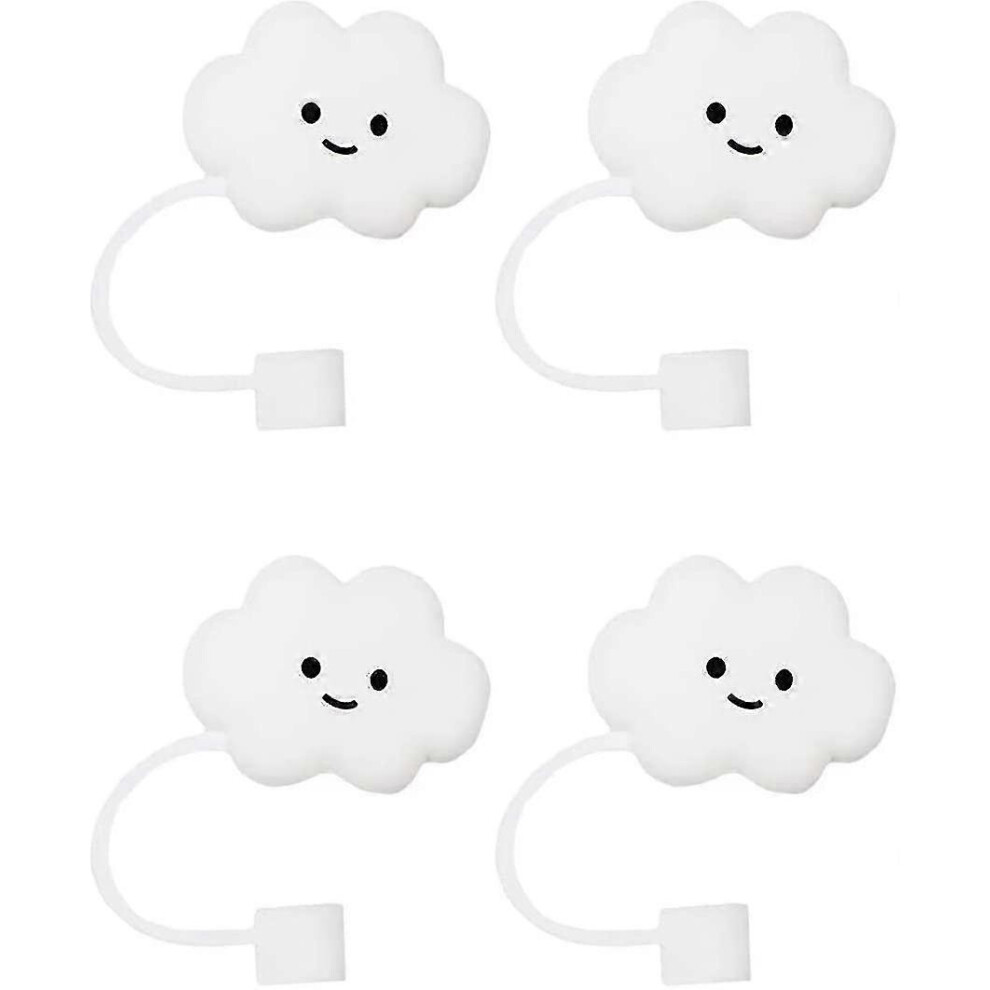 Wrezatro (6Pcs, One Size) 6Pcs Silicone Straw Tips Cover, Reusable Drink Straw Caps Tips Lids, Cute Straw Plug Straw Protector For 6Mm Straws