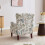 (Bird) High Wing Back Armchair Fabric Chair 6
