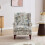 (Bird) High Wing Back Armchair Fabric Chair 7