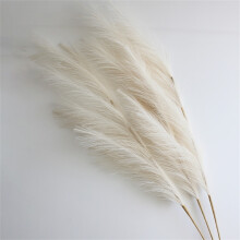(Bwhite, 3PCS) 3PCS 39'' Large Pampas Grass Artificial Fake Flowers Reed Plants for Wedding Party Home Boho Decor