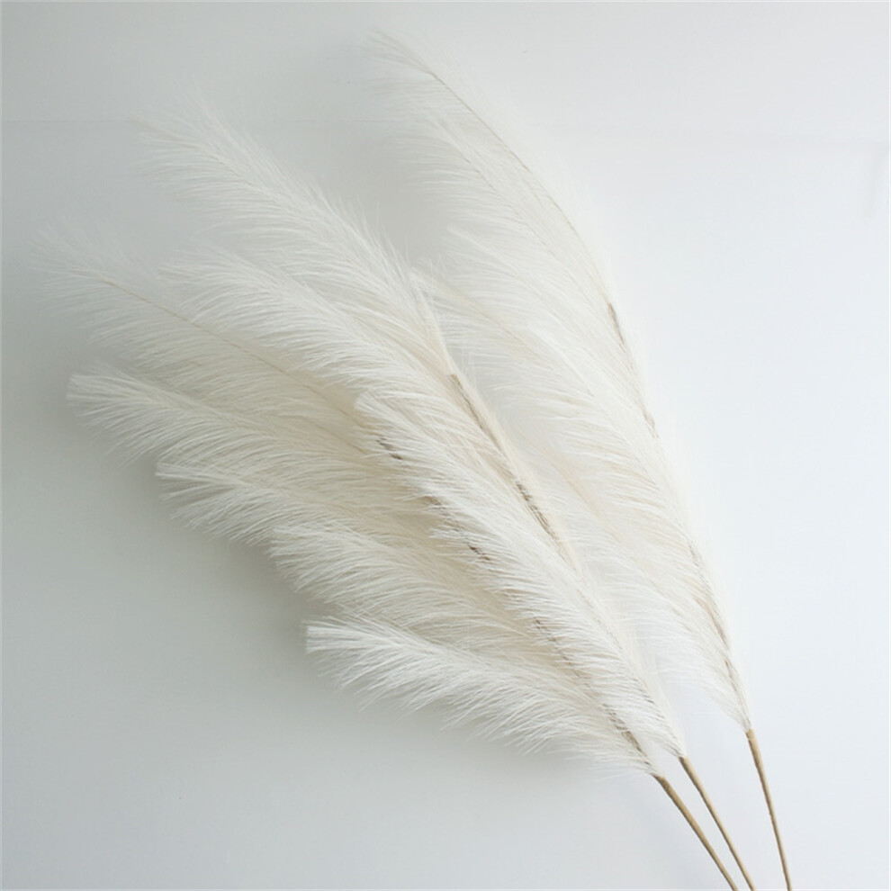 Flemye (, 3Pcs) 3Pcs 39'' Large Pampas Grass Artificial Fake Flowers Reed Plants For Wedding Party Home Boho Decor White