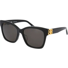 Balenciaga Women's Black Squared Cat Eye Sunglasses - BB0102SA 001
