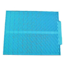 (blue, One size) Foldable Silicone Dish Drying Mat Pot Holder Pad Draining Pad-l