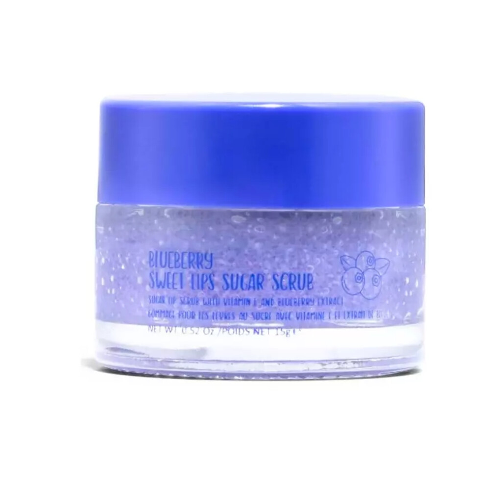 W7 Lips Blueberry Sugar Scrub With Vitamin E And Blueberry Extract