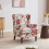 (Red) High Wing Back Armchair Fabric Chair 3