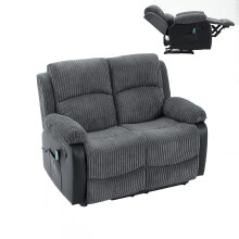 (2 Seater Sofa) Manual Reclining Massage Sofa Set