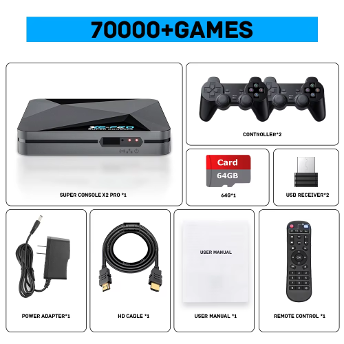 KINHANK Retro Video Game Console Super Console X2 Pro with 90000 Video 1
