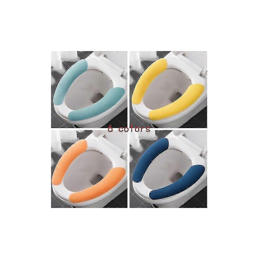 (lightblue, One size) 2pcs Bath Mat And Toilet Cover Mat For Bathroom And Toilet Pad Paste Type Wc Toiletsproducts Household Merchandises Home Garden-image-OPC-PG8FXXV-NEW