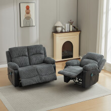 (2+1 Seater Sofa Set) Manual Reclining Massage Sofa Set