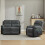 (2+1 Seater Sofa Set) Manual Reclining Massage Sofa Set 4