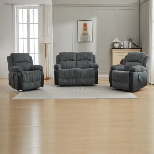 (2+1+1 Seater Sofa Set) Manual Reclining Massage Sofa Set