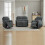 (2+1+1 Seater Sofa Set) Manual Reclining Massage Sofa Set 3