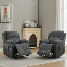 (1+1 Seater Sofa Set) Manual Reclining Massage Sofa Set