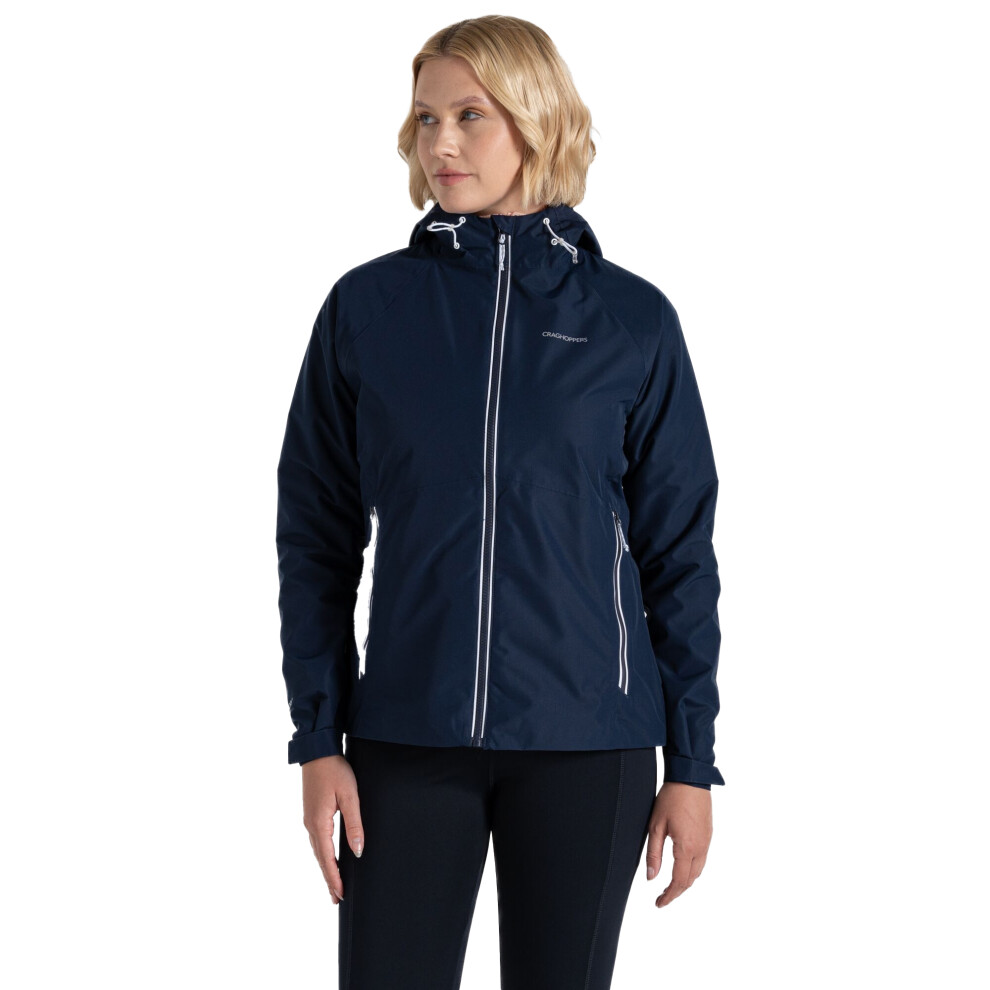 (16 UK, Blue Navy) Craghoppers Womens/Ladies Brielle Waterproof Jacket