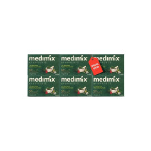 Medimix Ayurvedic Bath Soap 18 Herbs|Bars for Deep Cleansing and Natural Skin Care - 6 X 125grams