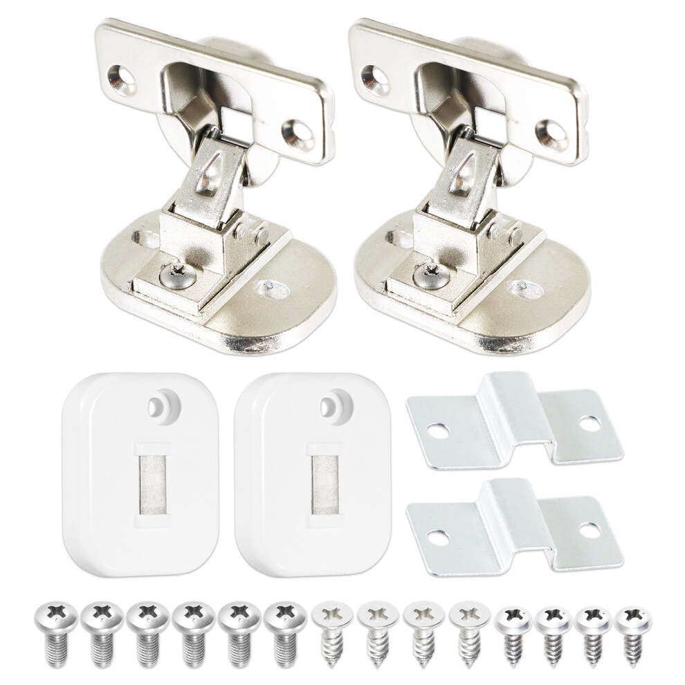 Integrated Door Hinge Fixing Kit Magnetic Built In Washing Machine Cupboard Mounting Set (20 Pieces)
