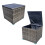 (Grey) Outdoor Storage Box Waterproof Deck Box 1
