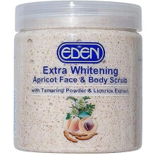 Eden Apricot Face & Body Scrub with Tamarind Powder & Licorice Extract | Exfoliating Scrub for Glowing Skin | Natural Scrub for Dry & Sensitive Skin