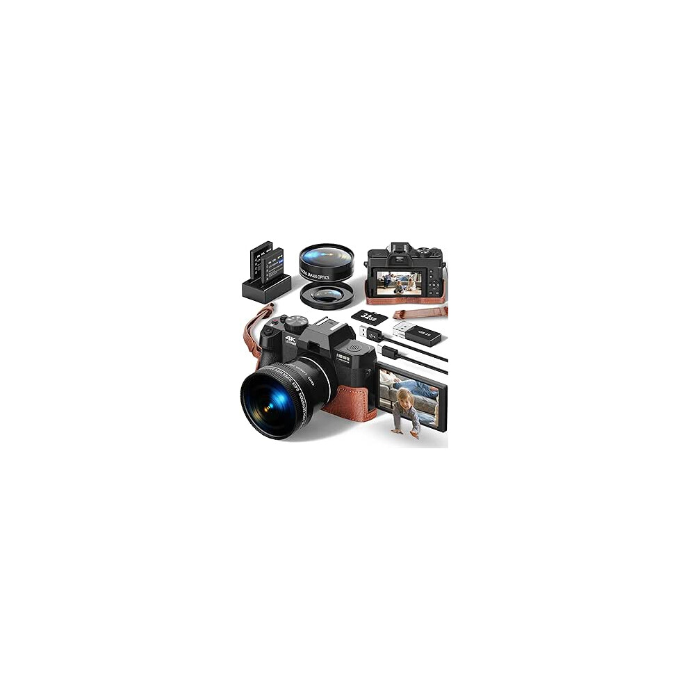 Monitech 48Mp Digital Camera For Photography 16X Digital Zoom 5K Video Camera 098765411100