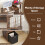 Casart Space-saving Computer Desk with Pull-out Keyboard Tray-Rustic Brown 2