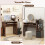 Casart Space-saving Computer Desk with Pull-out Keyboard Tray-Rustic Brown 5