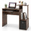 Casart Space-saving Computer Desk with Pull-out Keyboard Tray-Rustic Brown 1