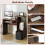 Casart Space-saving Computer Desk with Pull-out Keyboard Tray-Rustic Brown 4