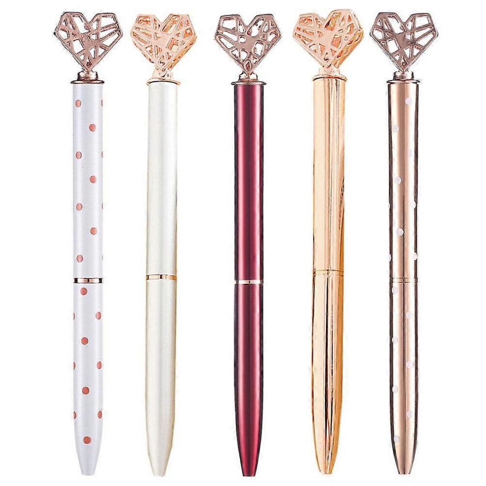 Kricely (As Show, One Size) 5Pcs Creative Ballpoint Pen Adorable Ink Pen School Student Exam Signature Pens