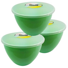 (Mint Green) 2 Pint Plastic Steamed Pudding Basins with Lids