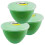 (Mint Green) 2 Pint Plastic Steamed Pudding Basins with Lids 1