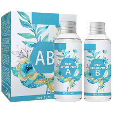 (As show, One size) Crystal Epoxy Resin Kit AB Crystal Clear Glue Quick-drying Hard Glue Transparent Glue DIY Art Casting Resin Jewelry Molds 50ml