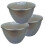 (Silver) 2 Pint Plastic Steamed Pudding Basins with Lids 1
