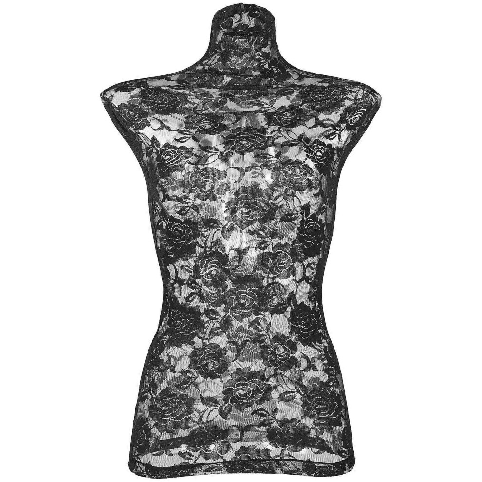 Kricely (Black, One Size) Mannequin Lace Cover Mannequin Cloth Cover Mannequin Dress Form Decoration