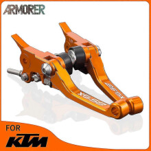 (Orange Silver, One size) For Ktm 85sx 85 Sx Motorbike Brake Lever Motocross Brake Clutch Levers Accessories 2013 2014 2015 2016 2017 2018 2019 2020 2021
