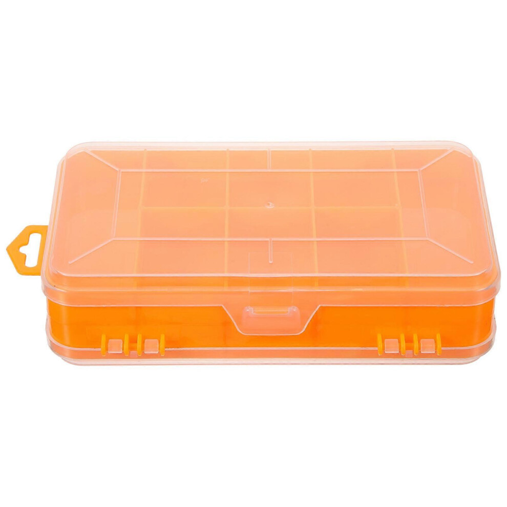 Kricely (As Show, One Size) Hardware Organizer Box Plastic Organizer Box Double Sided Compartment Storage Container For Beads