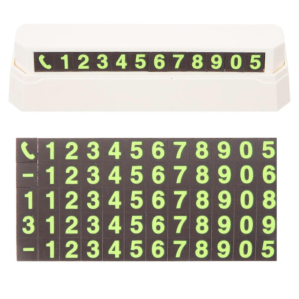 Kricely (As Show, One Size) Car Temporary Parking Card Press Style Car Parking Card Number Plate Accessory