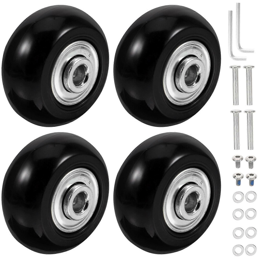 Kricely (As Show, One Size) 1 Set Luggage Wheel Caster Wheel Replacement Rubber Suitcase Caster Wheel
