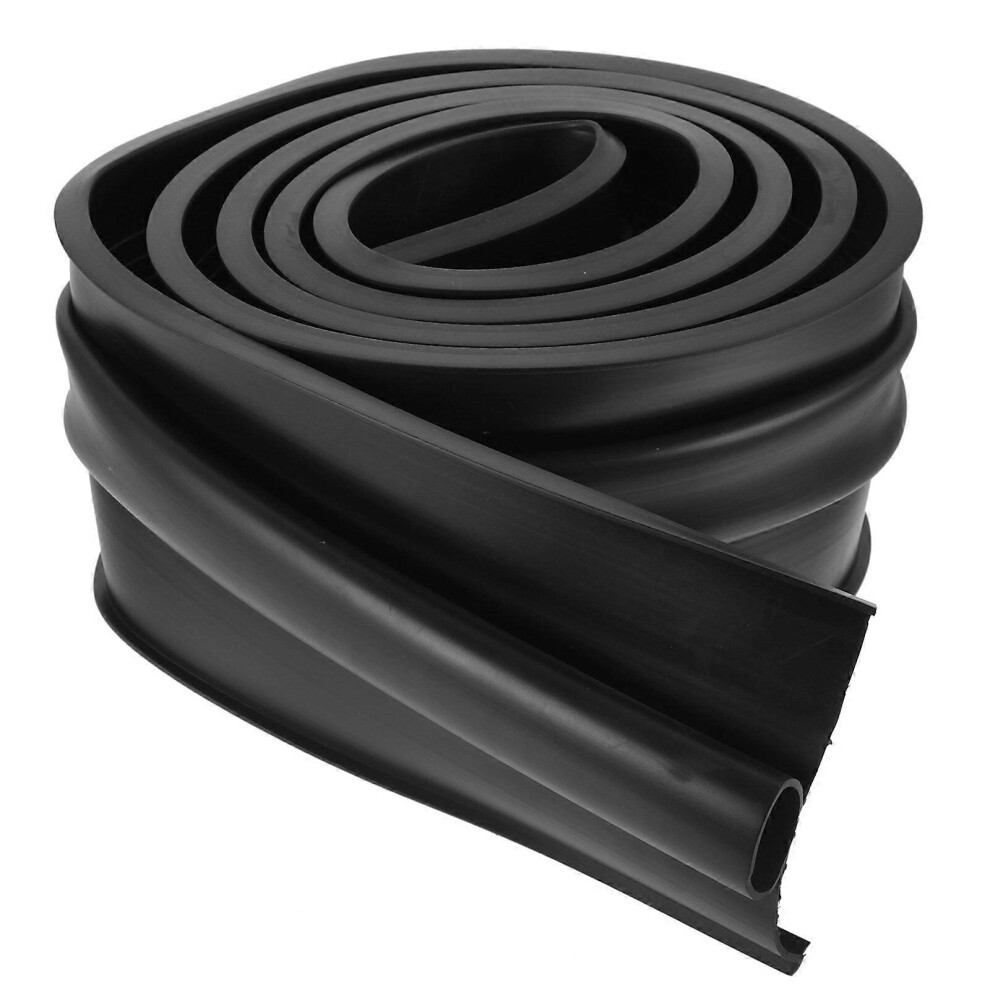 Kricely (As Show, One Size) Garage Door Seal Bottom Rubber Weather Stripping Replacement Buffering Seal(2M)