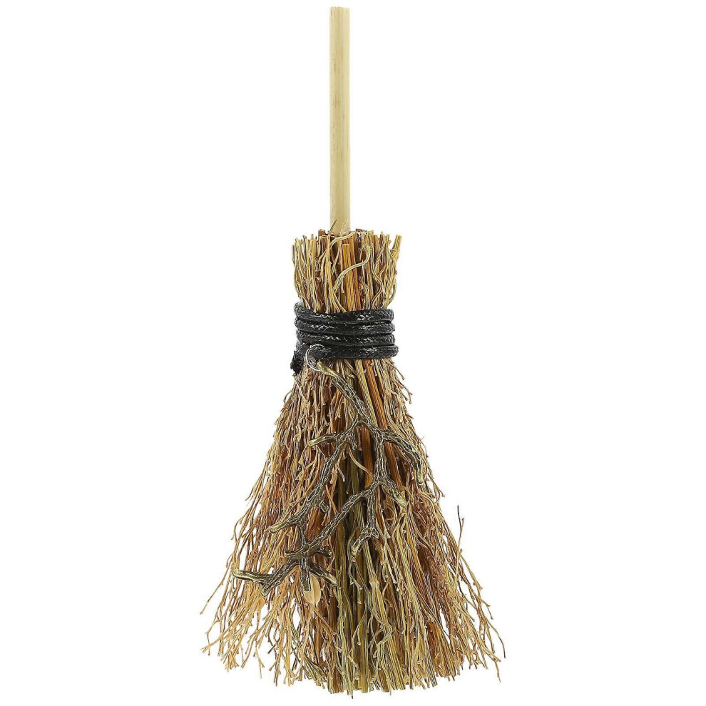 Kricely (As Show, One Size) Craft Witch Broom Pendant Decorative Broom Car Pendant Hanging Decoration For Gift
