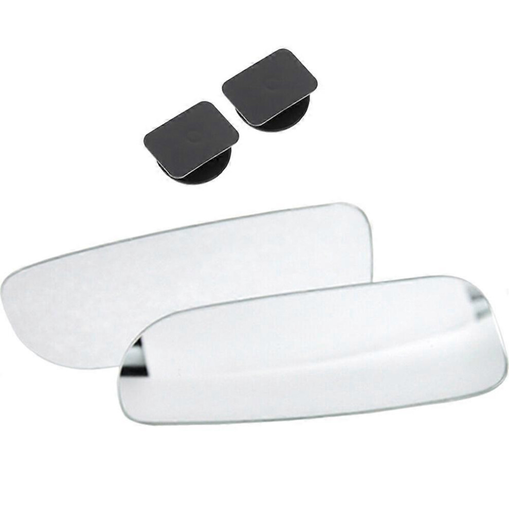 Kricely (As Show, One Size) 1 Pair Blind Spot Car Mirror 360 Degree Adjustable Rectangular Rear View Mirror
