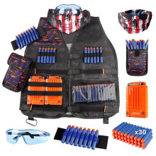 (As show, One size) Kids Tactical Vest Suit Kit Set Outdoor Game Holder