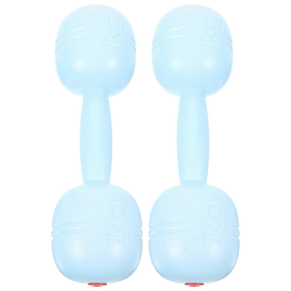 Kricely (As Show, One Size) 1 Pair Portable Dumbbell Kids Hand Bar Plastic Dumbbell Kids Hand Weight Adjustable Barbell For Children