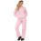 True Face (Pink, S) WomenTracksuit CrossAppliqueOversized Dropshoulder 1