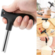 (As show, One size) Stainless Steel Coconut Opener Hole Tools