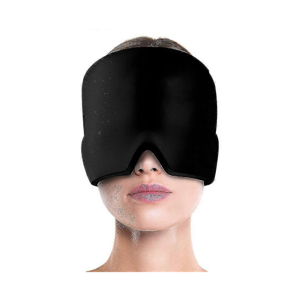 Wrezatro Black (, One Size) Headache/Migraine Relief Hat Multipurpose Strechable Cold Compress Hood
