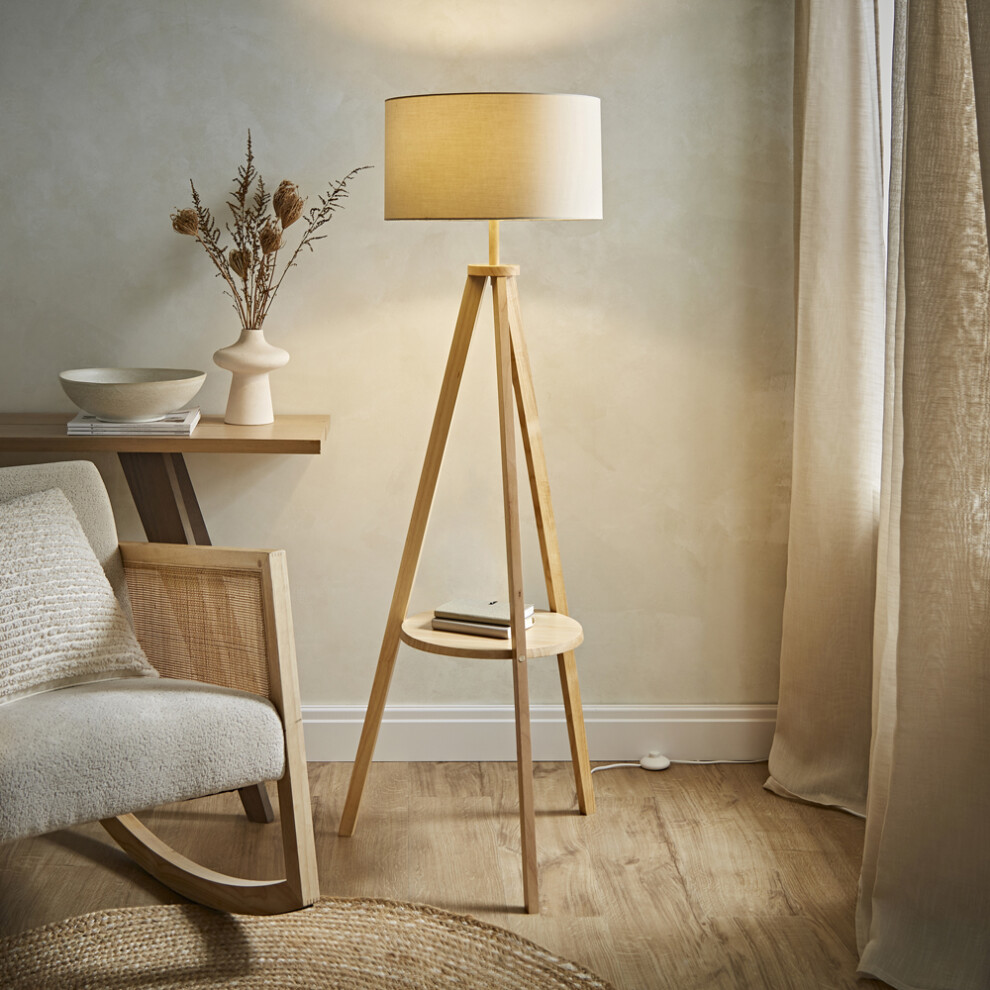 Morrigan Tripod Brown Floor Lamp
